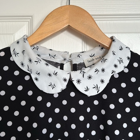 Black and white polka dot blouse - Picture 2 of 5